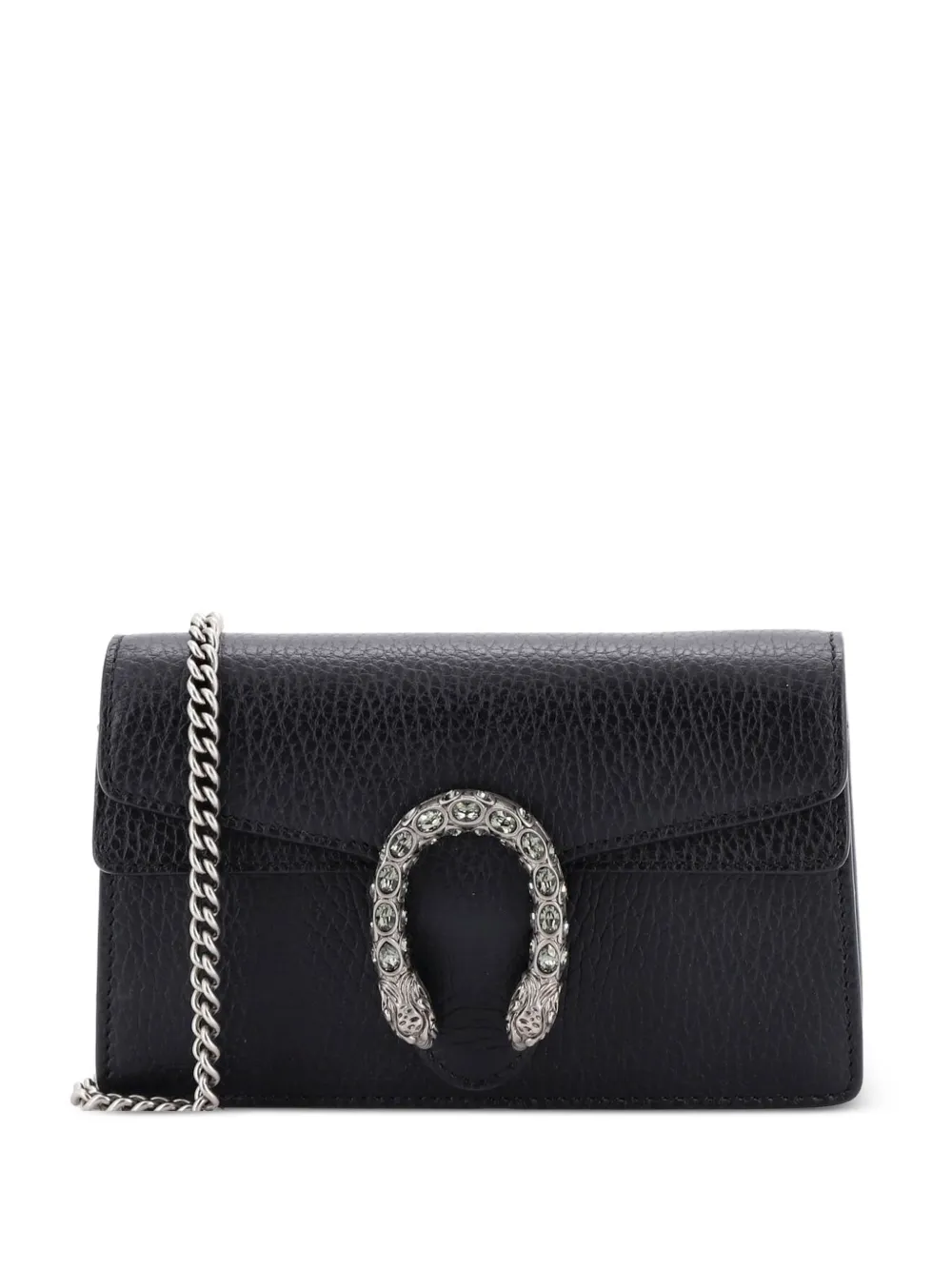 Gucci Pre-Owned Dionysus Bag Leather Super Mini clutch bag - Nero