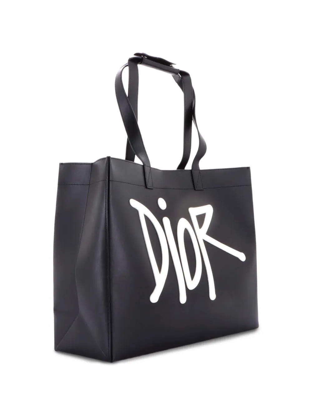 Christian Dior Pre-Owned Dior x Shawn Stussy D-Dior Leather With