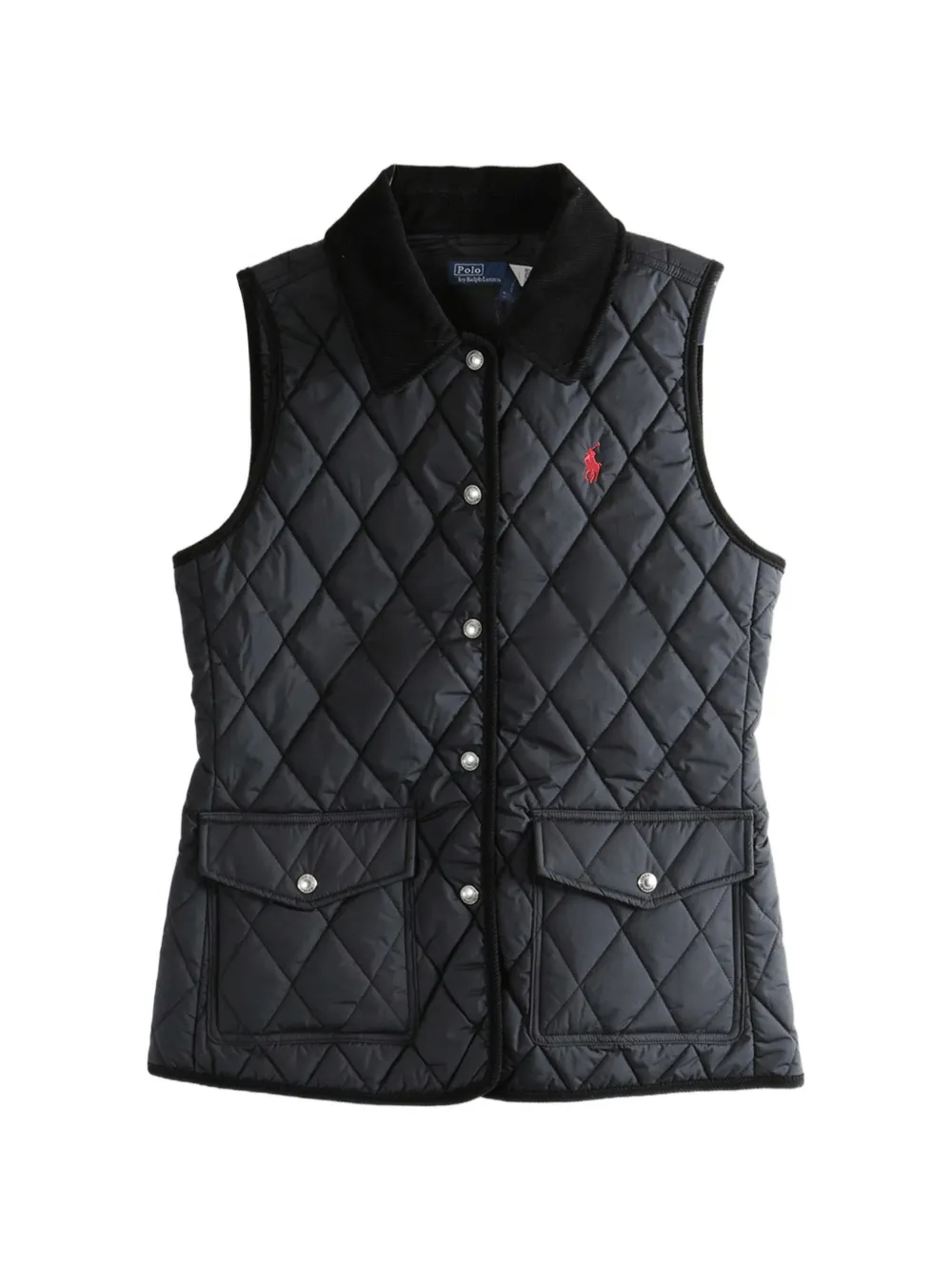 Polo Ralph Lauren corduroy quilted gilet - Black