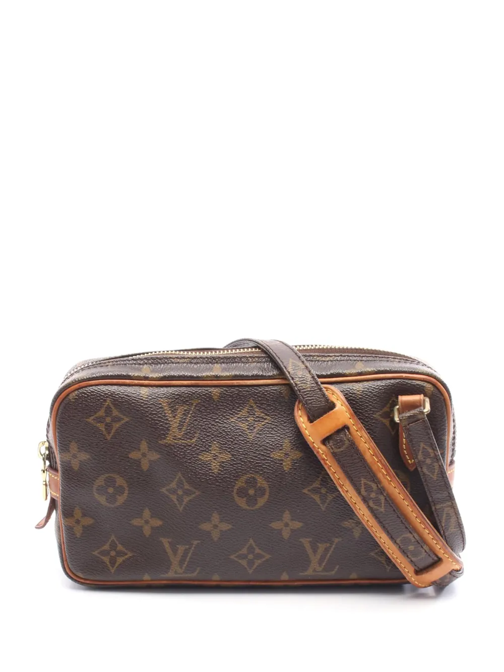 Louis Vuitton Pre-Owned 2003 Monogram Marly Bandouliere Shoulder Bag M51828 Monogram PVC coated canvas leather Brown Used Women crossbody bag -