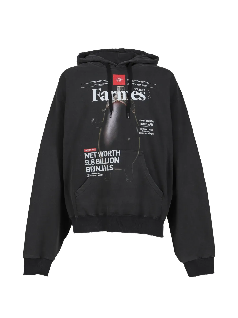 Doublet Farmes Magazine Cover hoodie - Nero