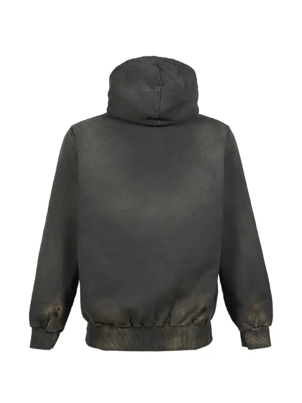 Doublet Luxuary Mud Paint Hoodie | Black | FARFETCH CZ
