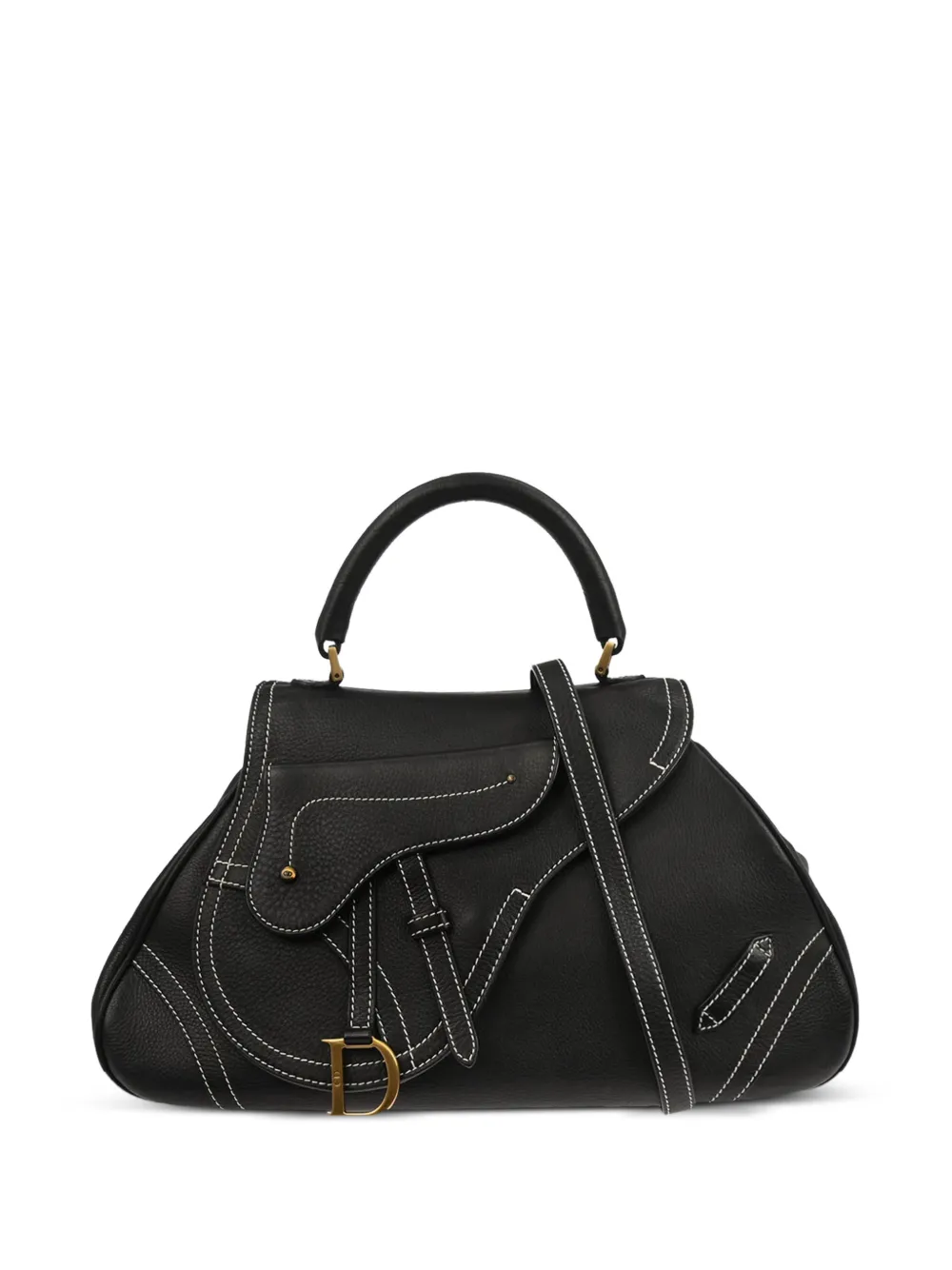 Christian Dior Pre-Owned Borsa tote Saddle 2002 - Nero