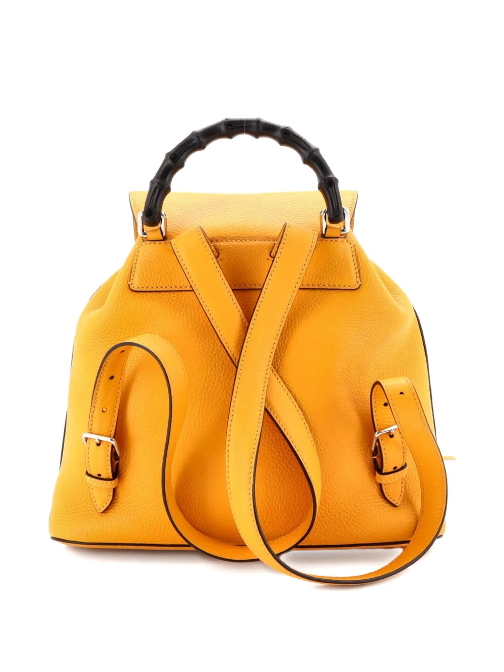 Bamboo Tassel Leather Medium backpack