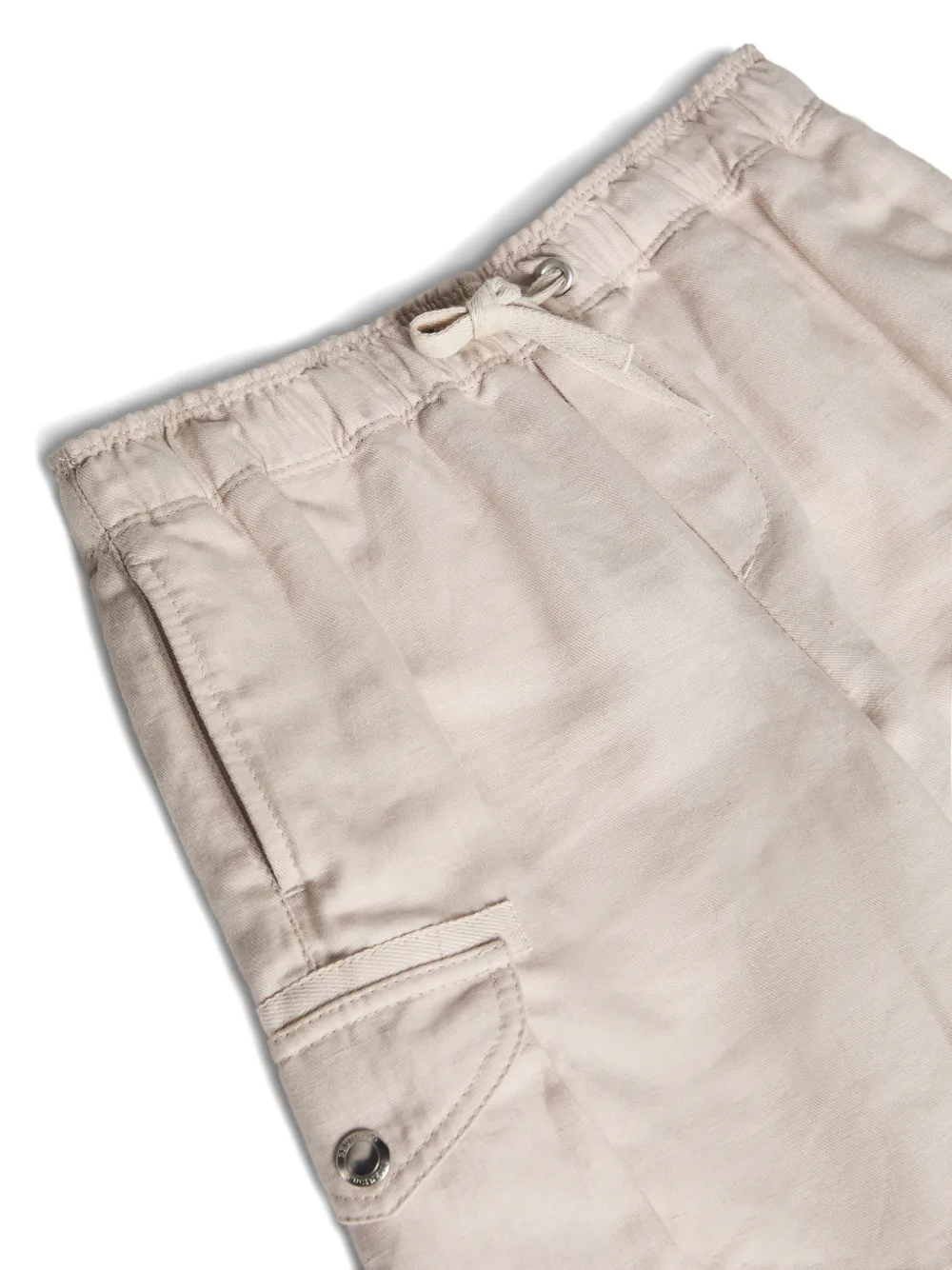  Brunello Cucinelli Kids Drawstring Cargo Shorts - Neutrals 