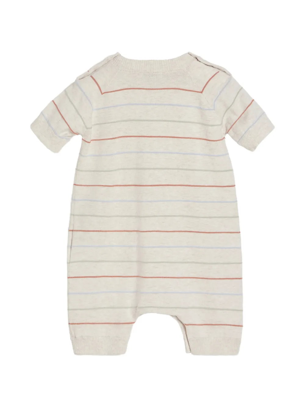 Brunello Cucinelli Kids Gestreept katoenen lichtgewicht gebreid Baby Bernie slaappak Beige