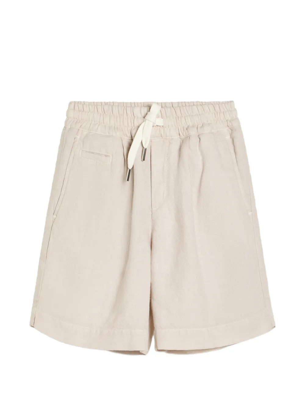 Brunello Cucinelli Kids garment-dyed drawstring shorts - Toni neutri