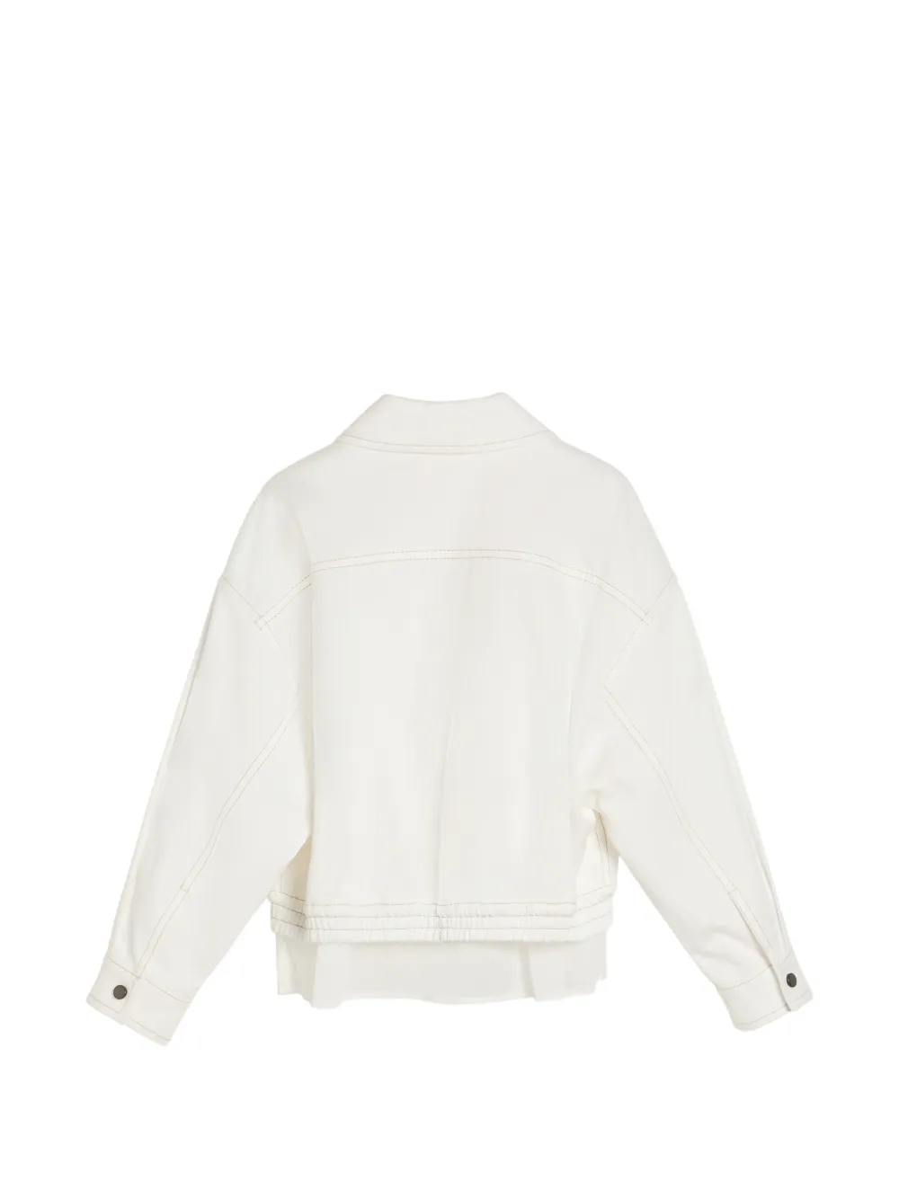 Brunello Cucinelli Kids Jack met diagonale laag van imitatielaag Wit