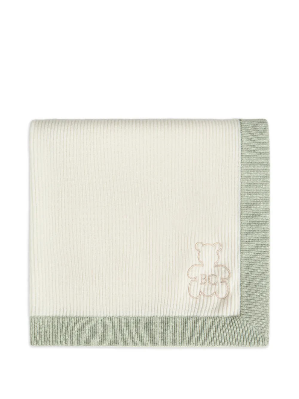 Brunello Cucinelli Kids cashmere rib-knit Baby Bernie blanket - Toni neutri