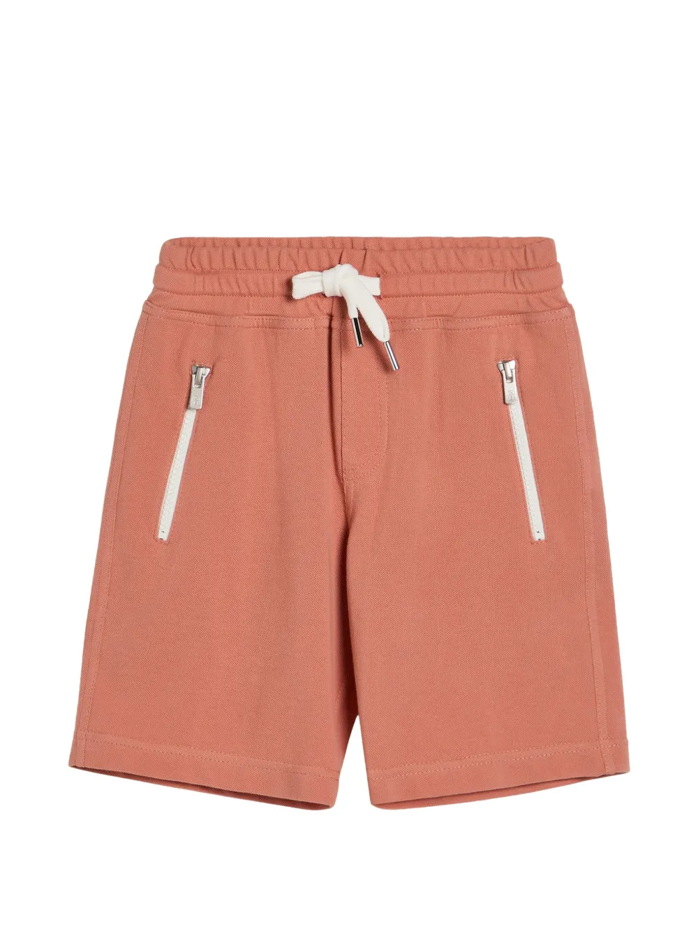 Brunello Cucinelli Kids Bermuda con coulisse - Arancione