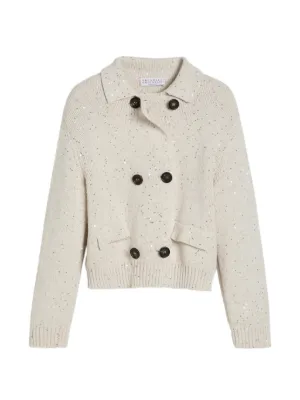 Brunello Cucinelli Kids Dazzling スパンコール カーディガン