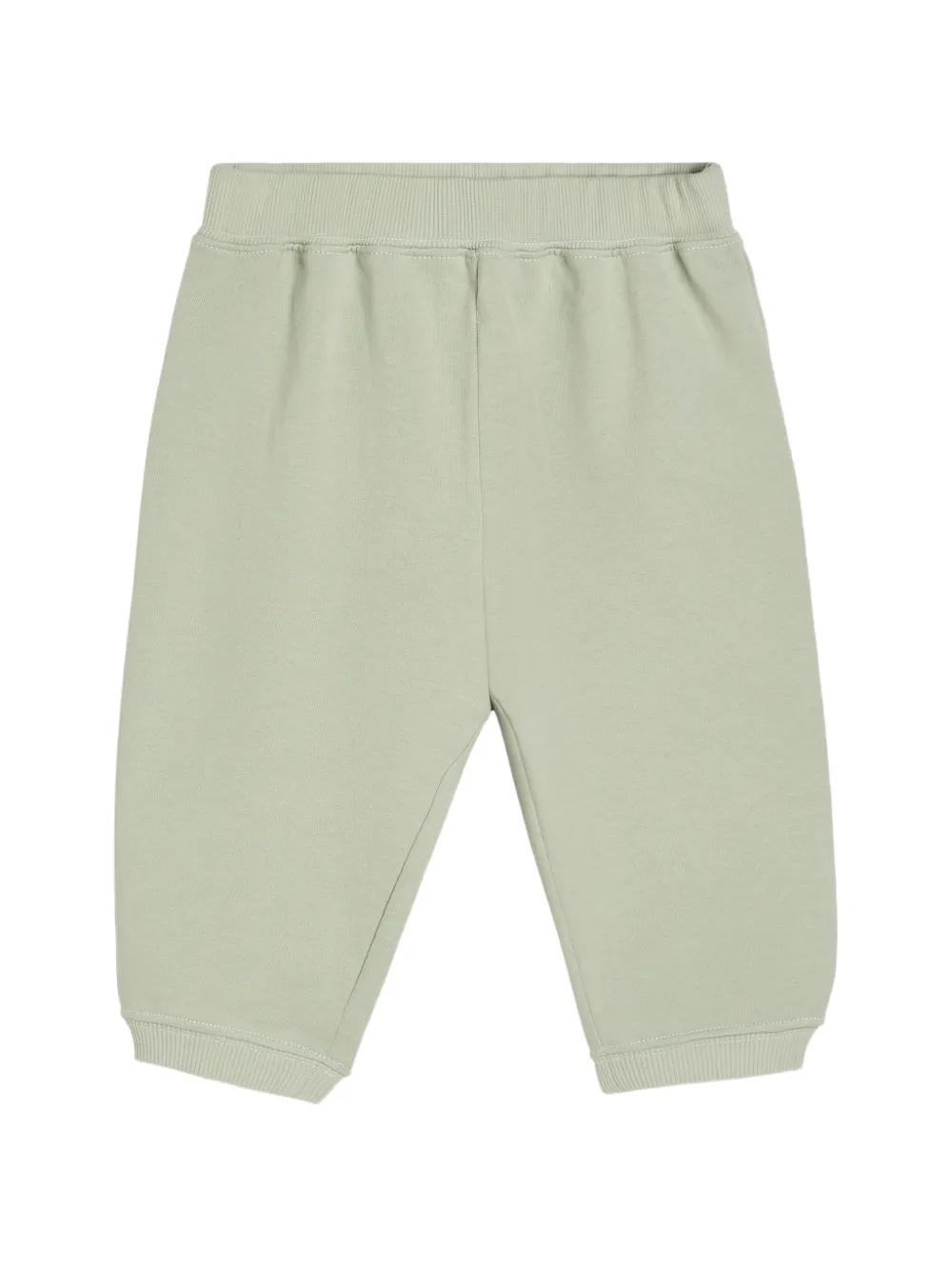 Brunello Cucinelli Kids cotton French-terry Baby Bernie trousers - Verde
