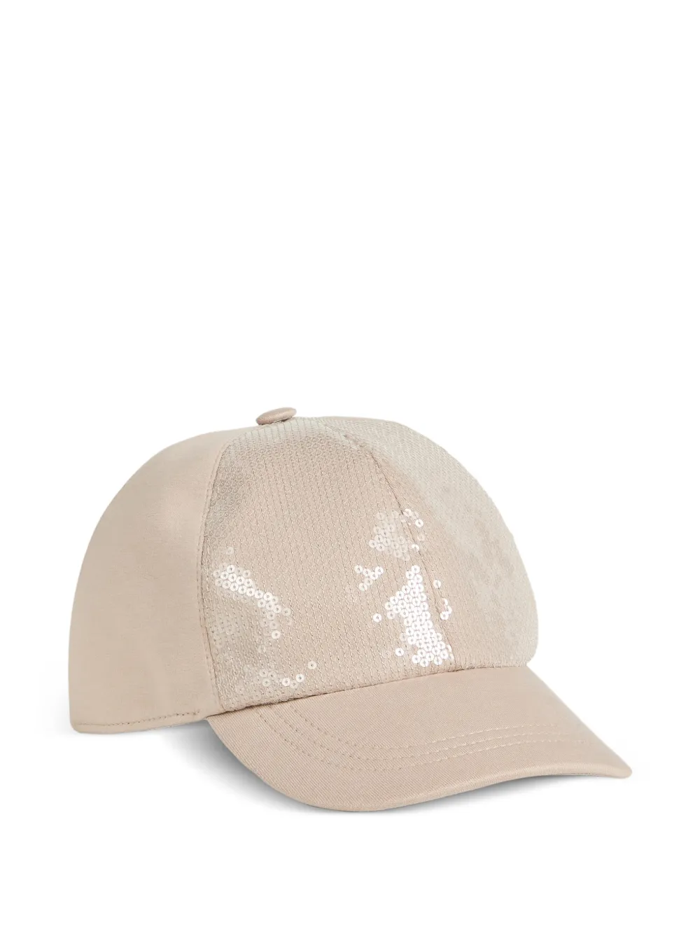Brunello Cucinelli Kids Cappello da baseball con paillettes - Toni neutri