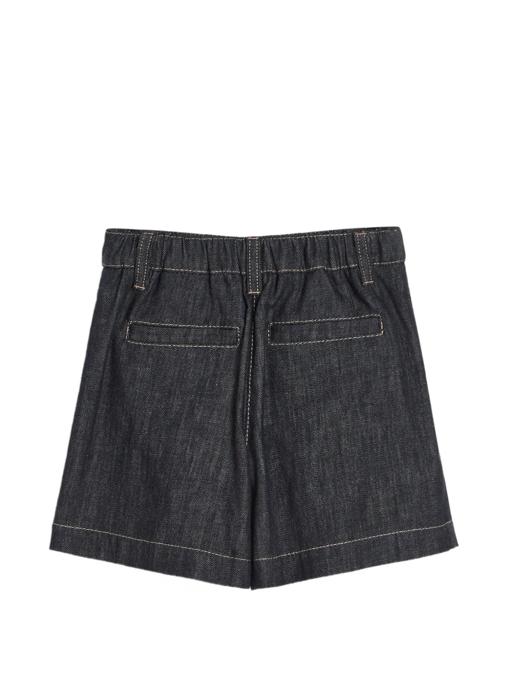 Button Denim Sailor Shorts