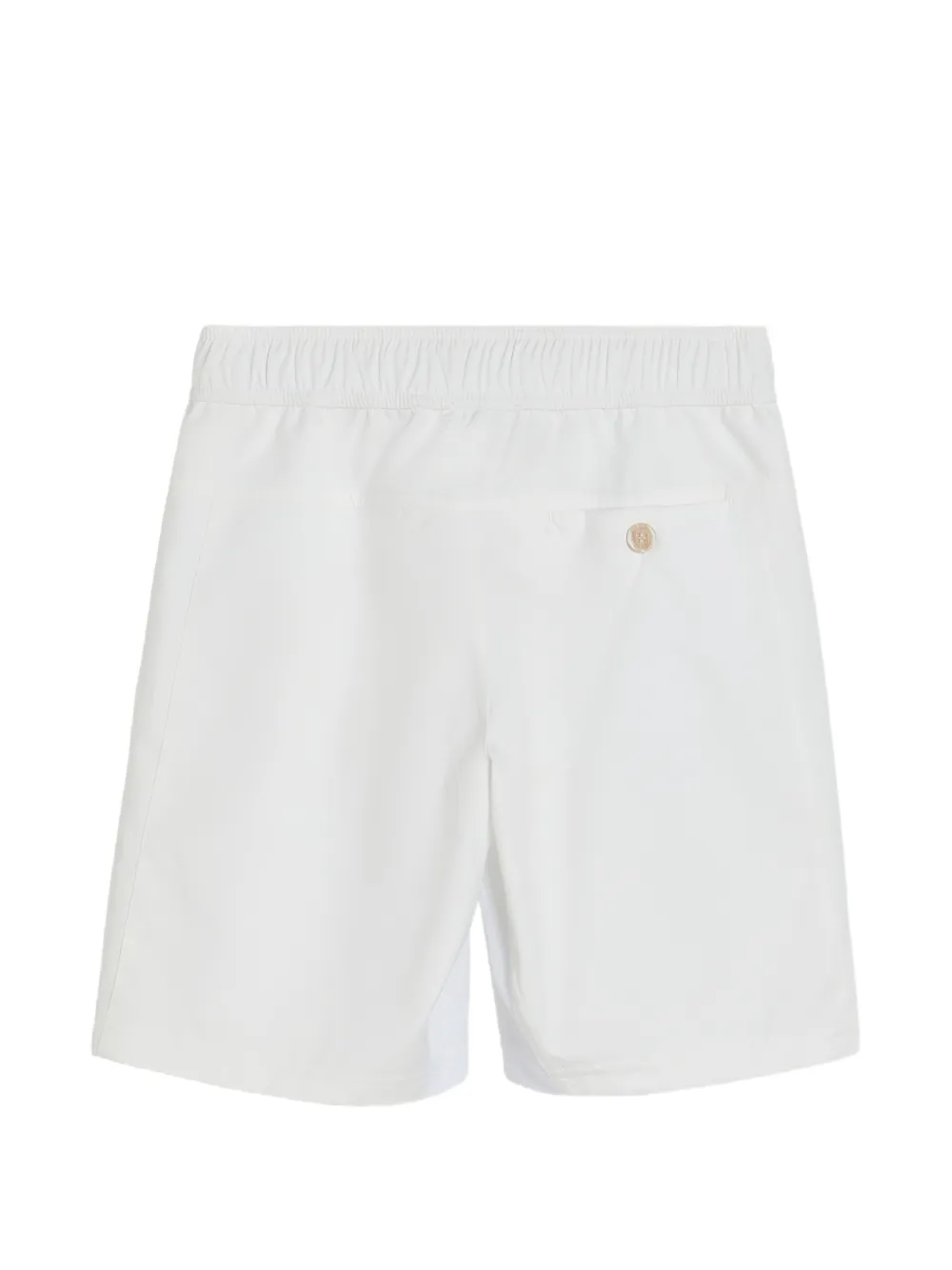 Brunello Cucinelli Kids Nylon bermuda shorts met logo Wit