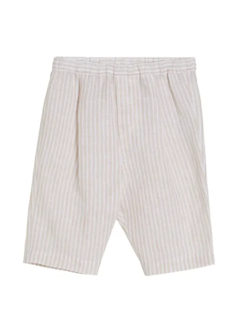 Brunello Cucinelli Kids striped lightweight linen Baby Bernie trousers