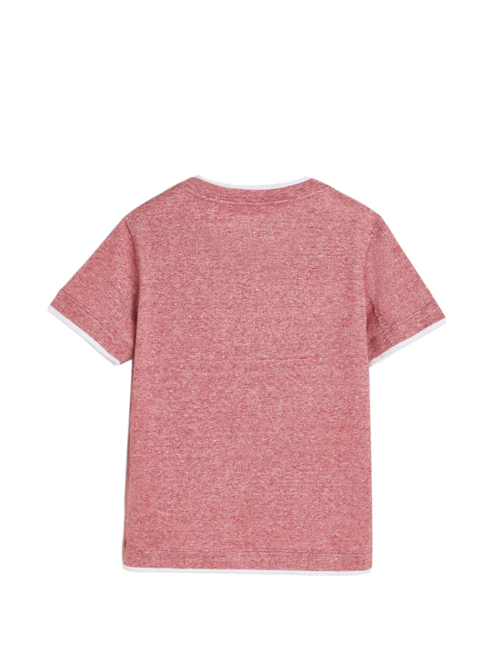 Brunello Cucinelli Kids Linnen en katoenen jersey T-shirt Rood
