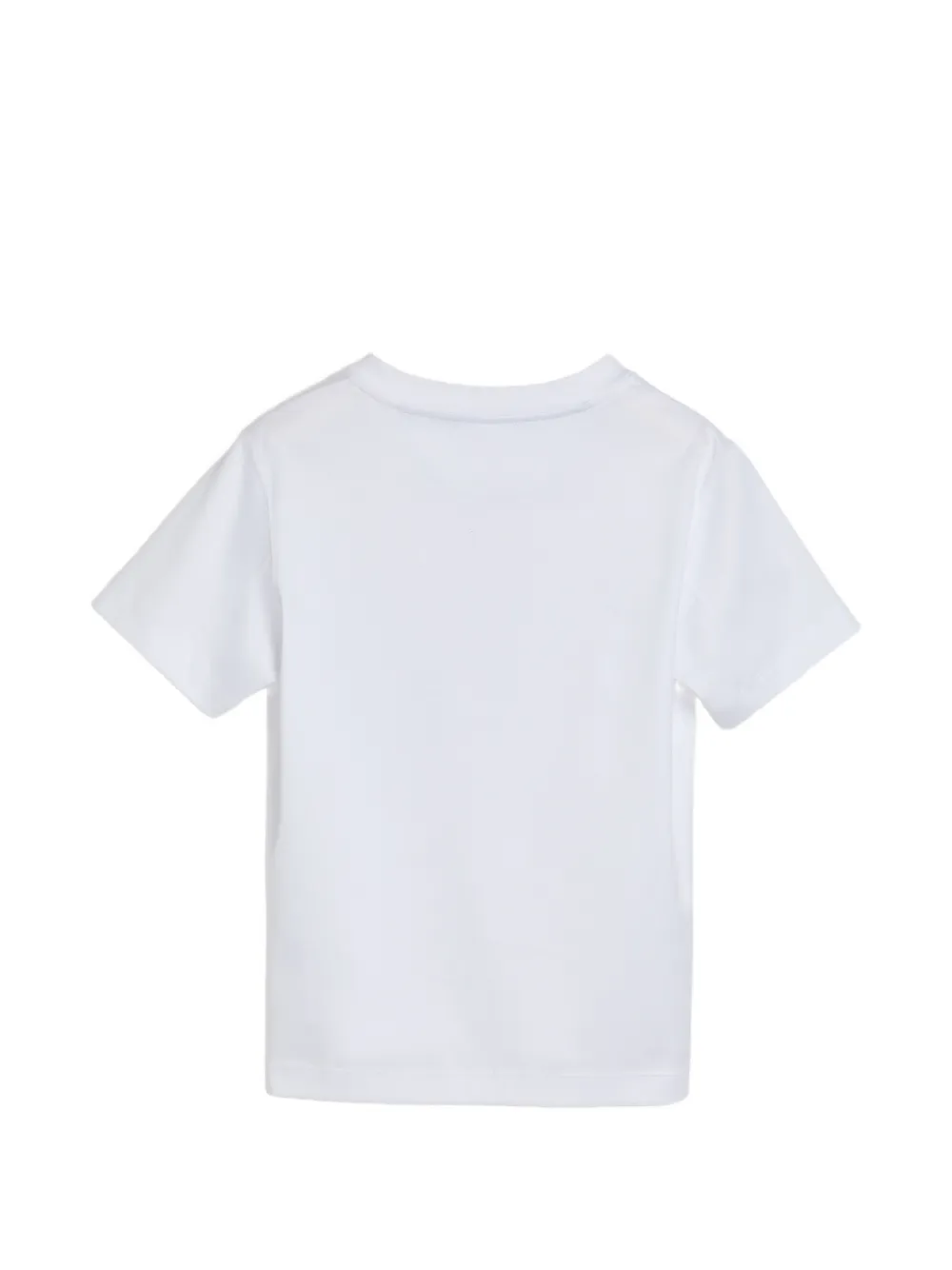 Brunello Cucinelli Kids Katoenen jersey T-shirt met print Wit