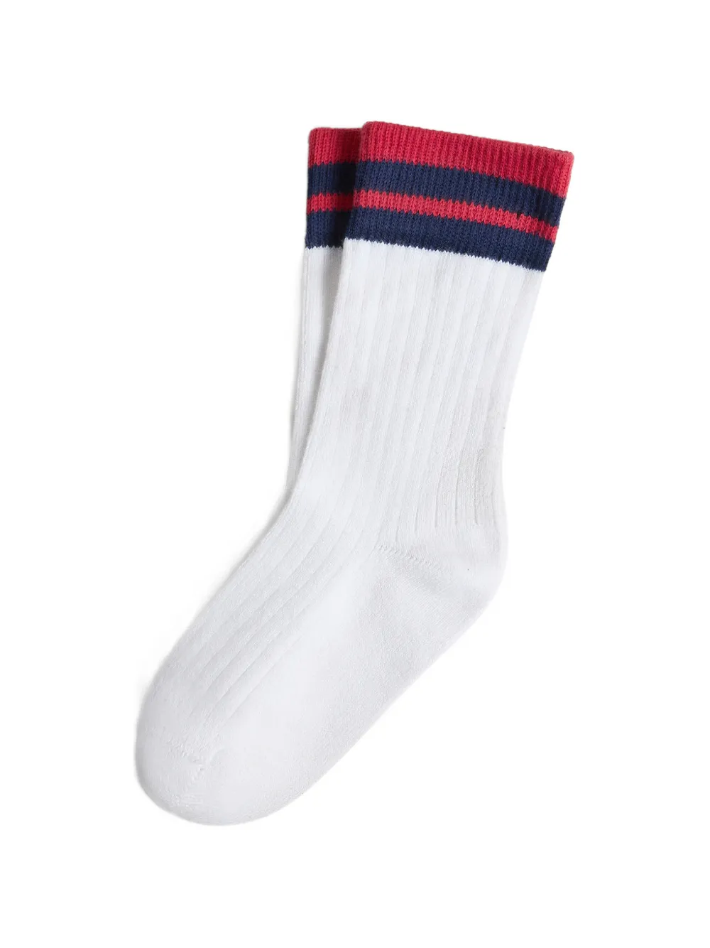 Brunello Cucinelli Kids rib-knit striped socks - Bianco