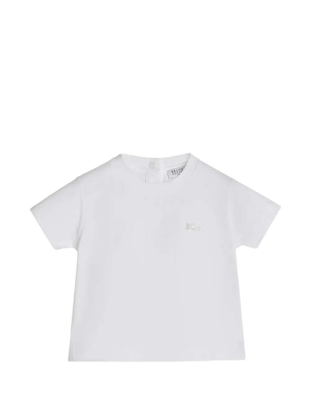 Brunello Cucinelli Kids cotton jersey Baby Bernie T-shirt - Bianco