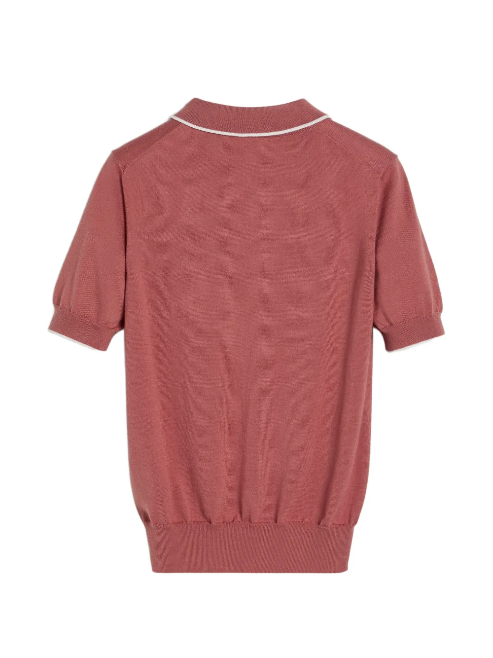 Brunello Cucinelli Kids Gebreid poloshirt met logo Oranje