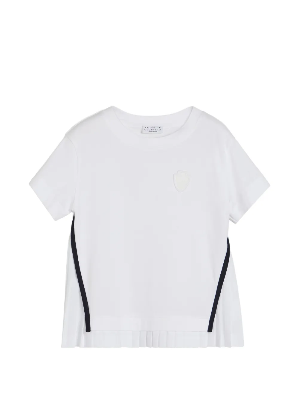 Brunello Cucinelli Kids T-shirt con logo - Bianco