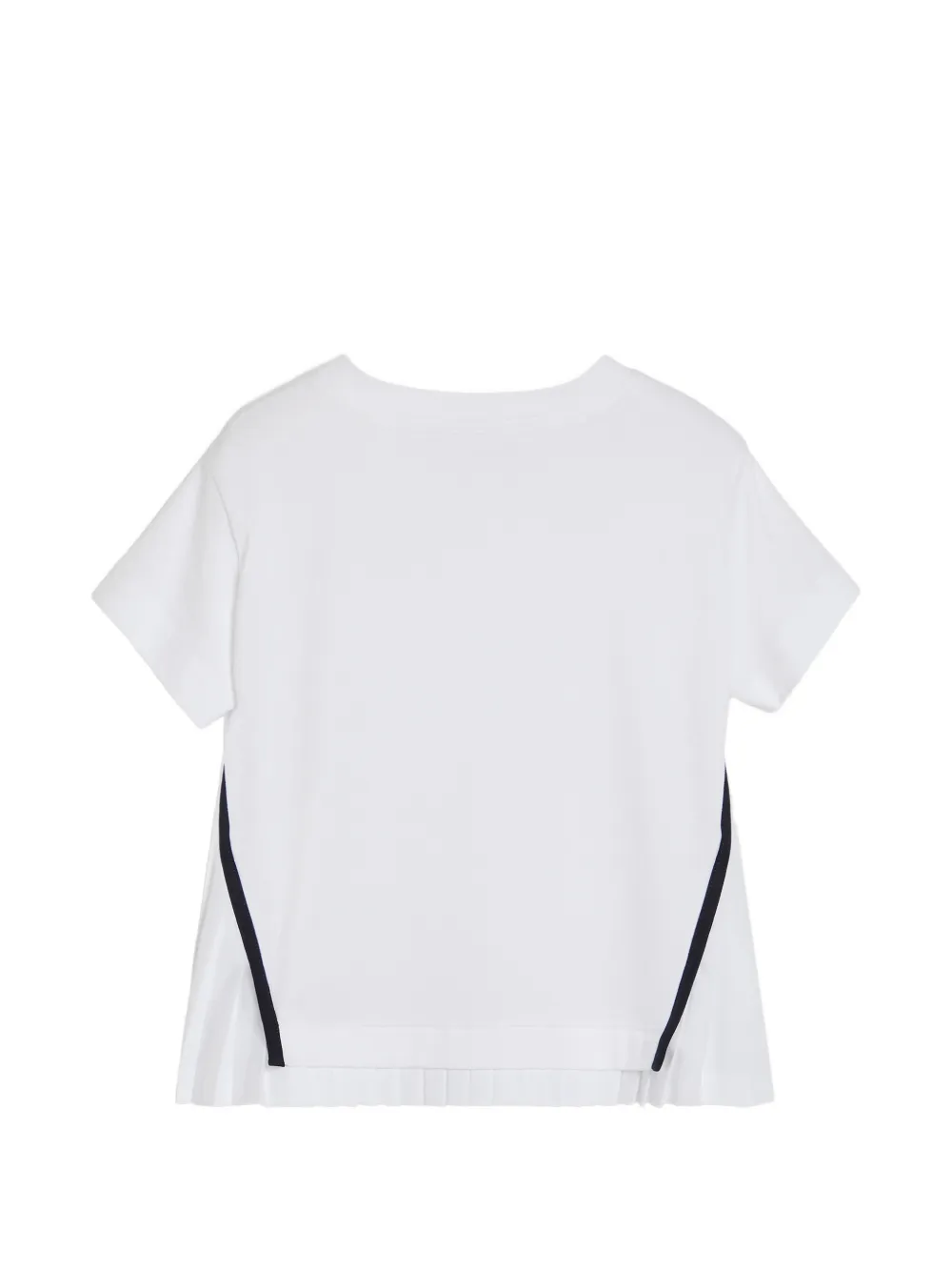 Brunello Cucinelli Kids T-shirt met logopatch en franje Wit