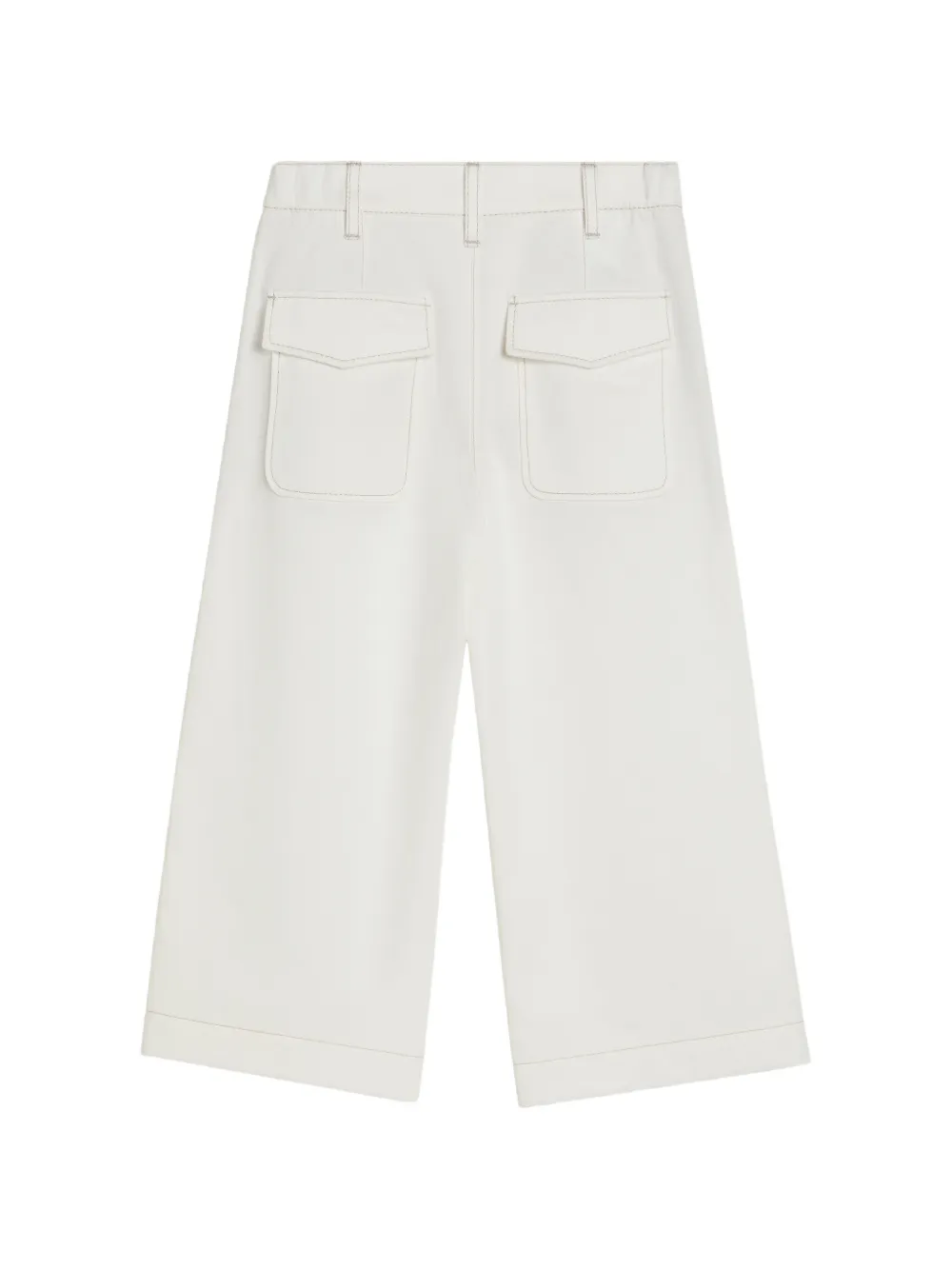  Brunello Cucinelli Kids Diagonal Square Trousers - White 