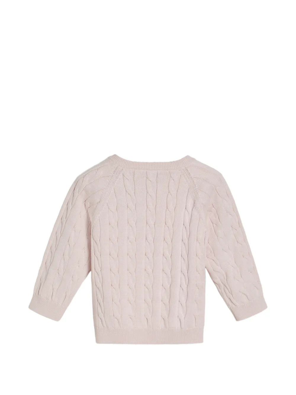 Brunello Cucinelli Kids Katoenen kabelgebreide Bernie trui Roze