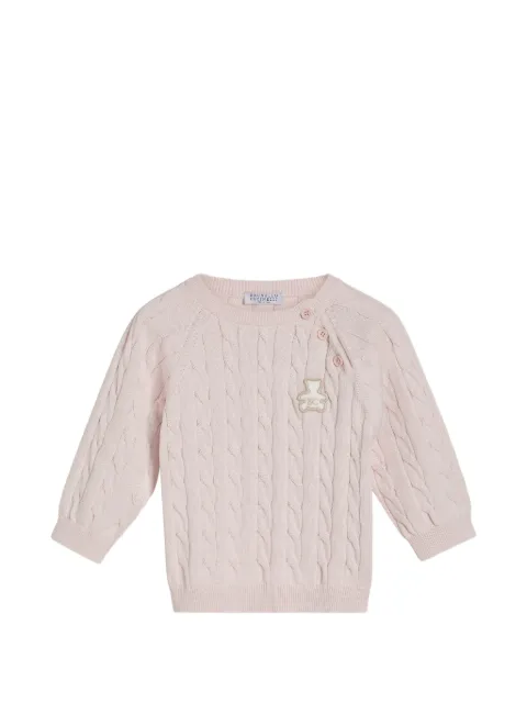 Brunello Cucinelli Kids jersey Bernie de punto de ochos