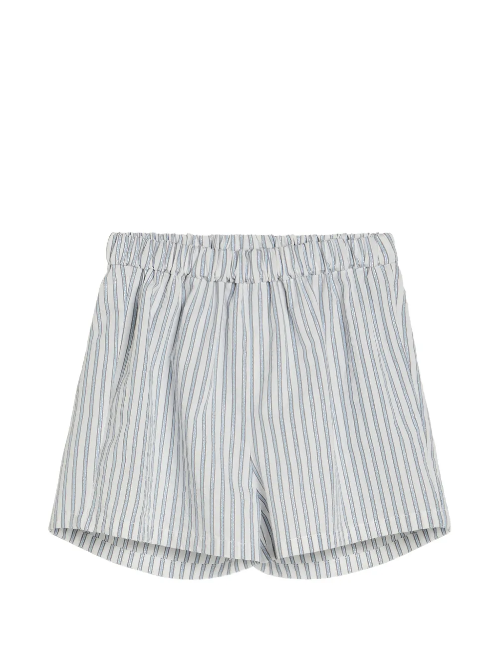 Brunello Cucinelli Kids Shorts Baby Bernie a righe - Bianco