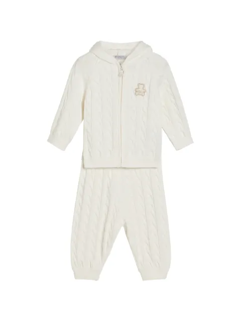 Brunello Cucinelli Kids cotton cable-knit Baby Bernie matching set