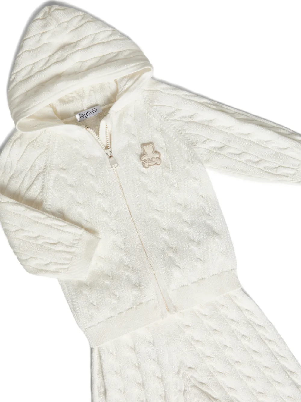 Cotton Cable-Knit Baby Bernie Matching Set