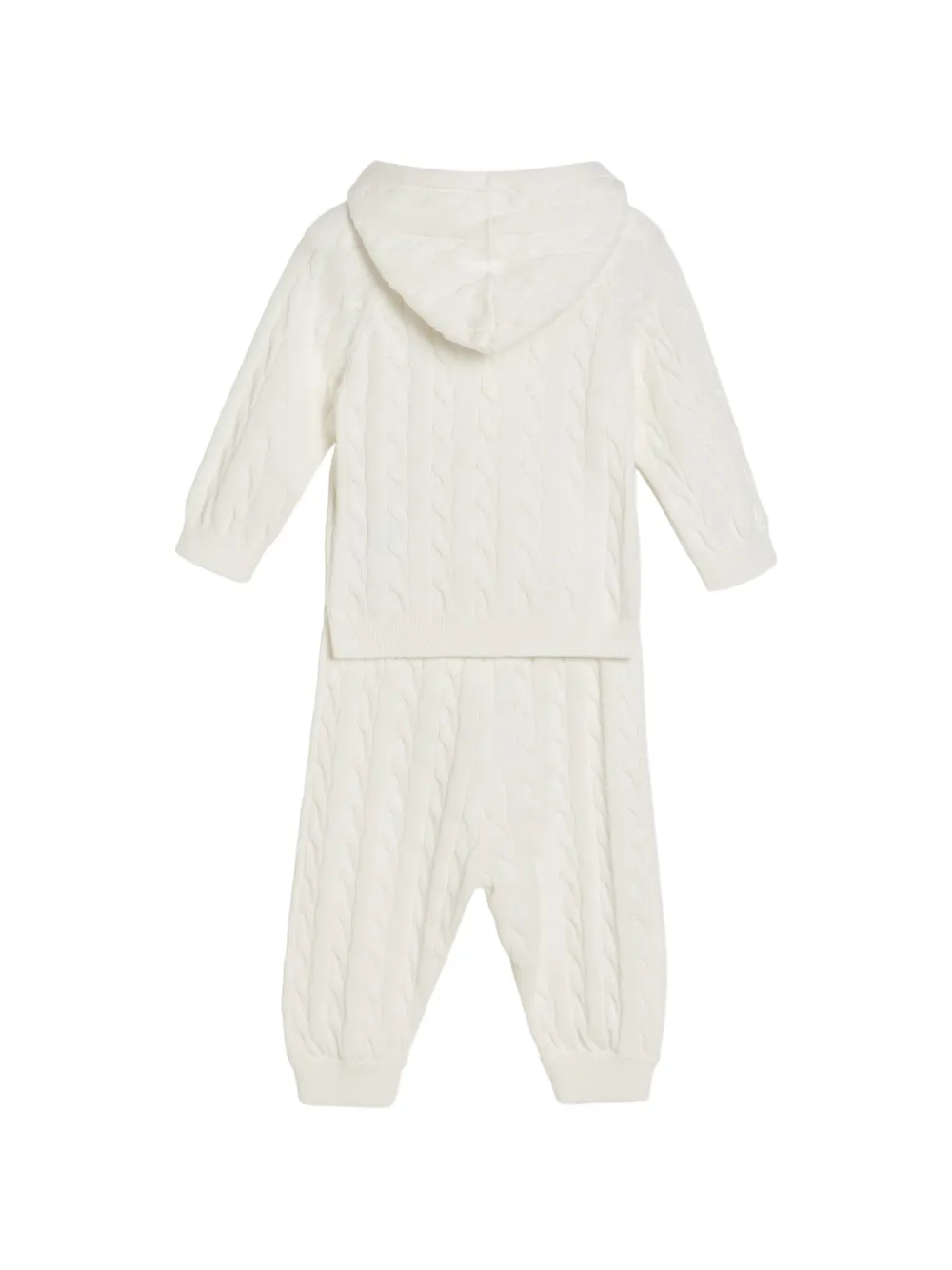 Cotton Cable-Knit Baby Bernie Matching Set