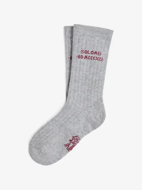 Brunello Cucinelli Kids chaussettes en coton et maille intarsia