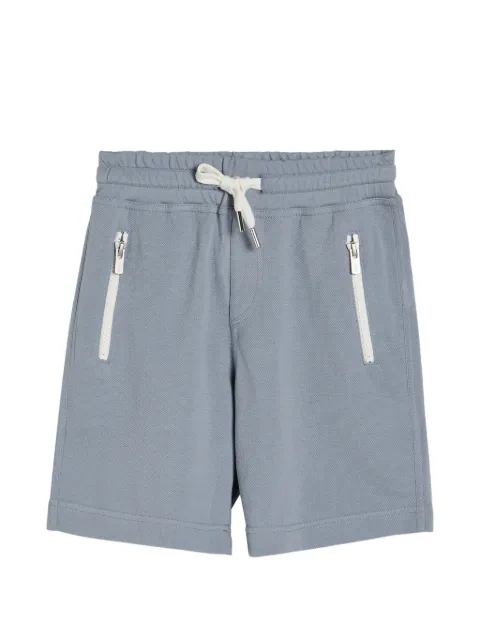 Brunello Cucinelli Kids  cotton piqué bermuda shorts with drawstring