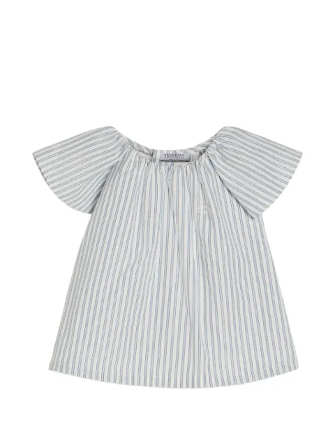 Brunello Cucinelli Kids sparkling striped cotton Baby Bernie top