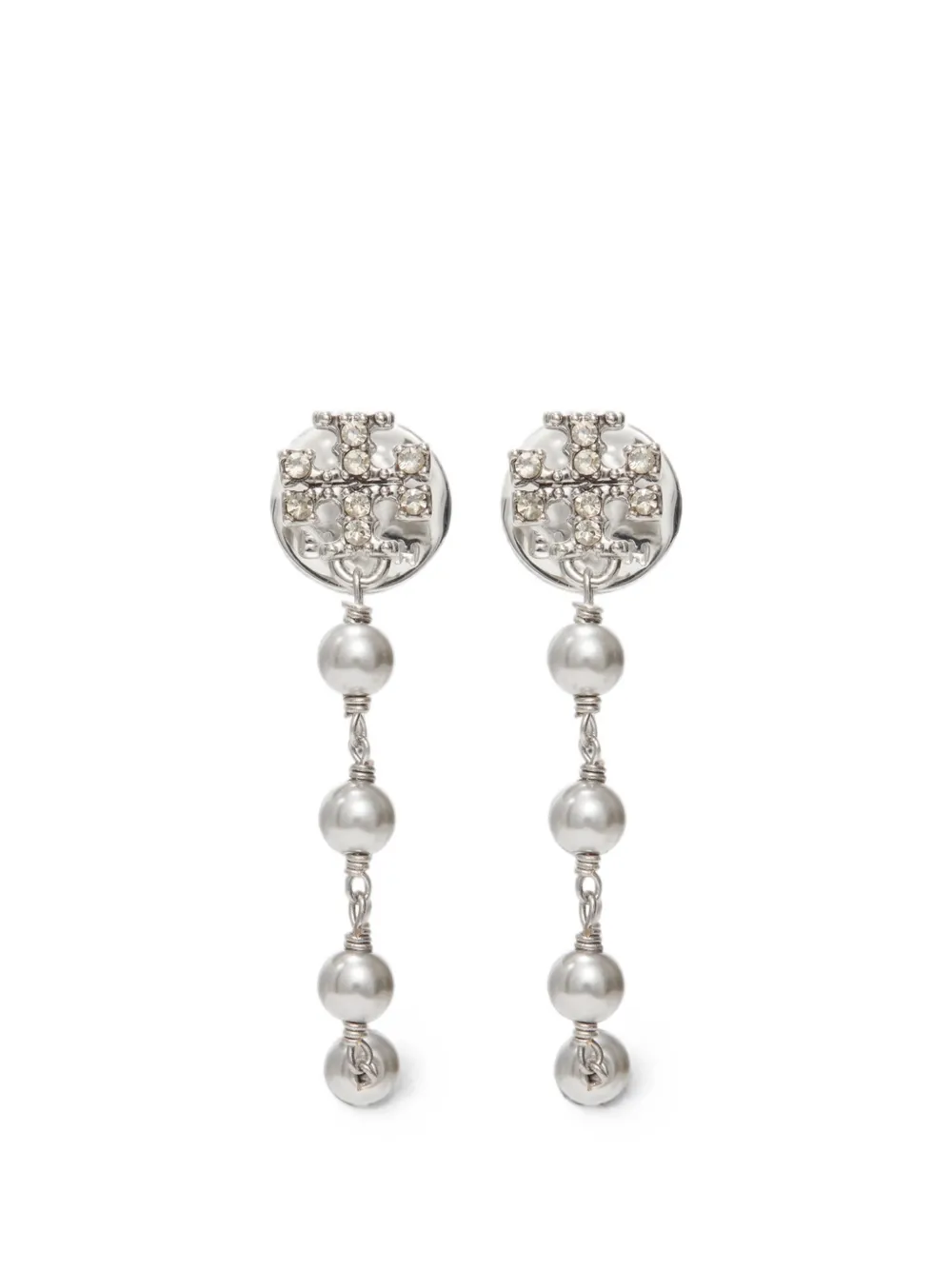 Tory Burch Kira pearl-drop earrings - Silver