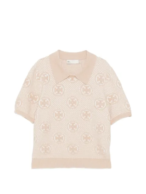 Tory Burch monogram jacquard top