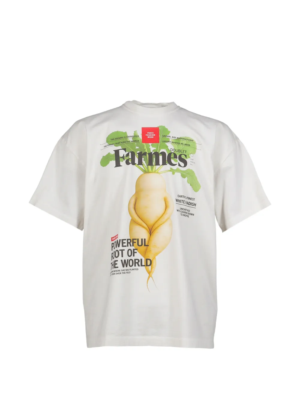 Doublet Farmes Magazine Cover T-shirt - Bianco