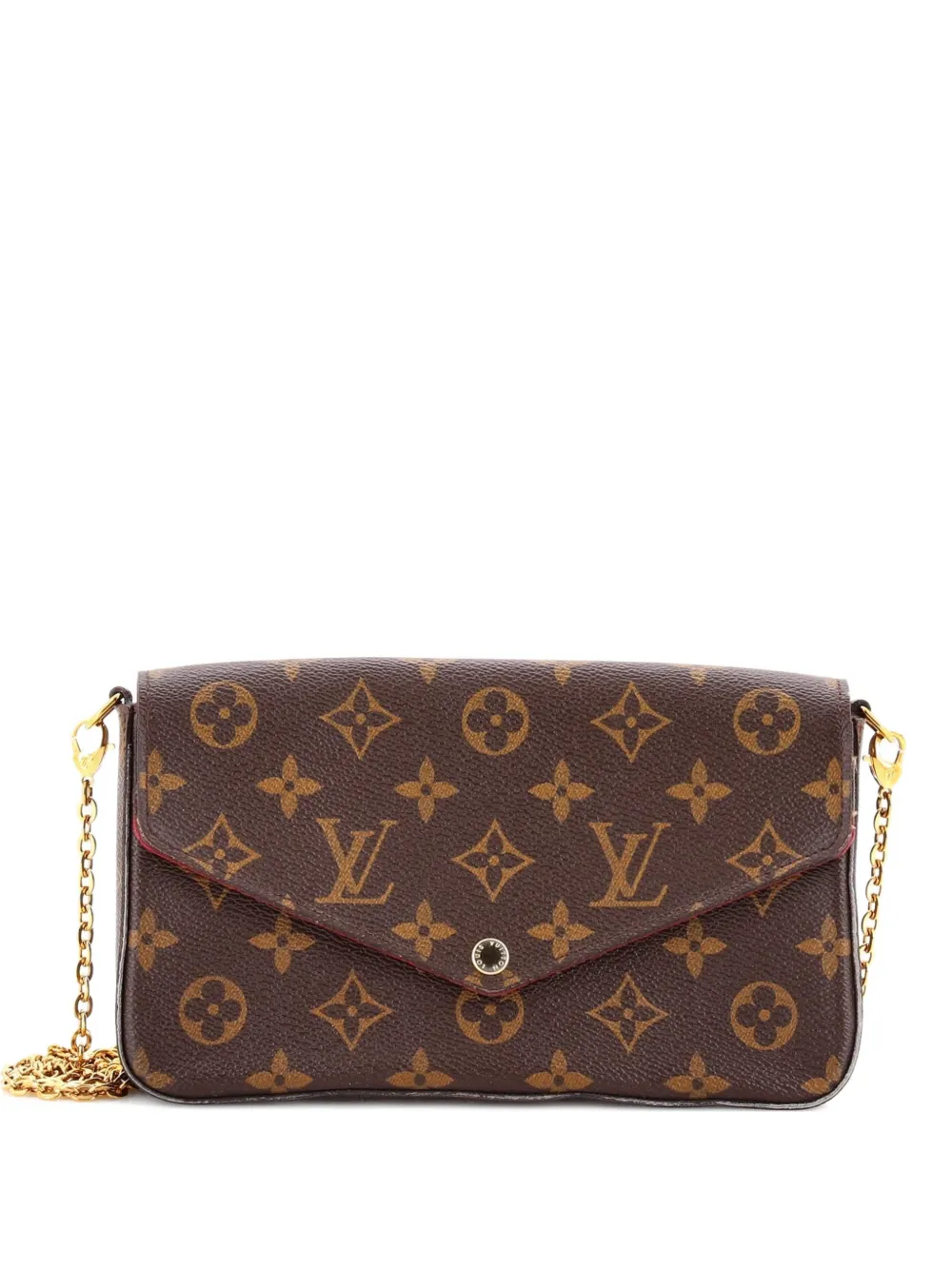 Louis Vuitton Pre-Owned Felicie Pochette Monogram Canvas crossbody bag - Marrone