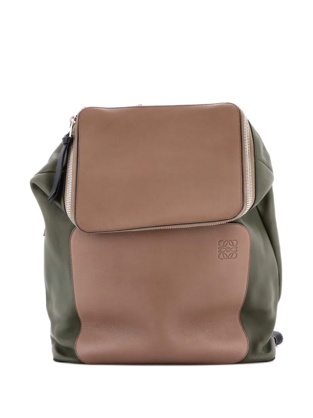 Loewe Pre-Owned Goya Leather Large backpack - Verde