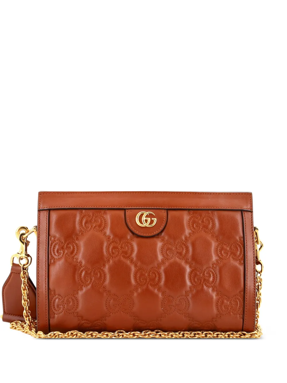 Gucci Pre-Owned GG GG Matelasse Leather Small shoulder bag - Marrone