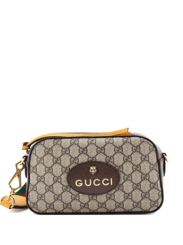 Gucci Pre-owned Neo Vintage Camera Messenger Bag GG Coated Canvas Crossbody Bag in Brown