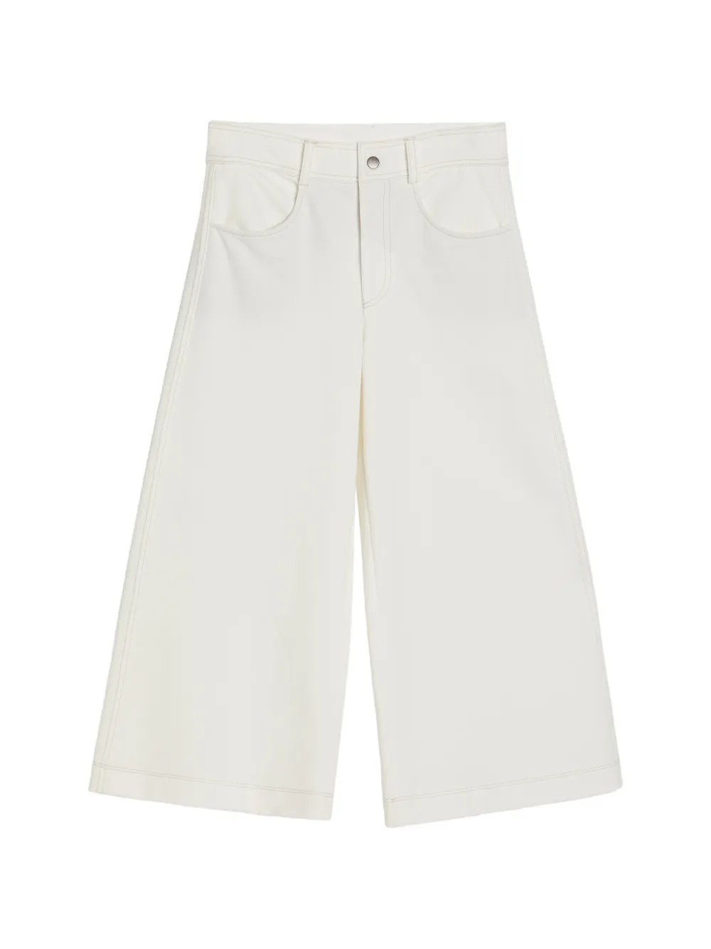 Brunello Cucinelli Kids stretch cotton trousers - Bianco