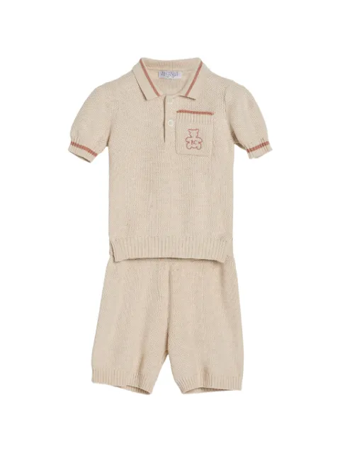 Brunello Cucinelli Kids conjunto Baby Bernie de algodón