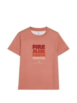 Brunello Cucinelli Kids レイヤード Tシャツ | レッド | FARFETCH JP