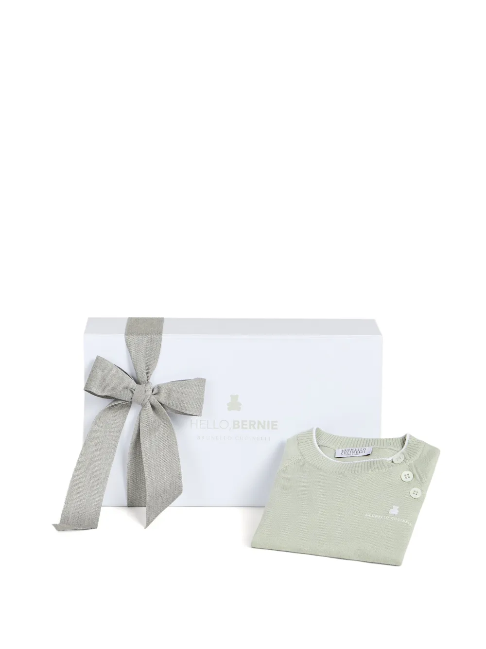 Brunello Cucinelli Kids Lichtgewicht katoenen Baby Bernie T-shirt Groen