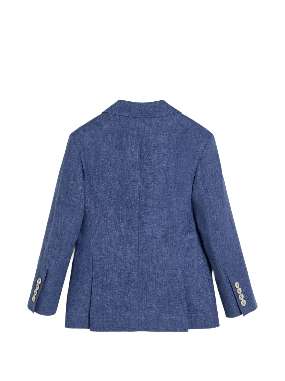  Brunello Cucinelli Kids Délave Linen Blazer - Blue 