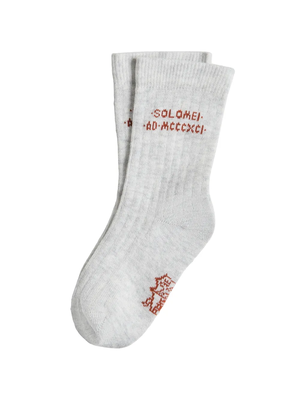 Brunello Cucinelli Kids intarsia knit socks - Grigio